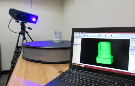 Using a 3D scanner to reverse engineer an injection mold